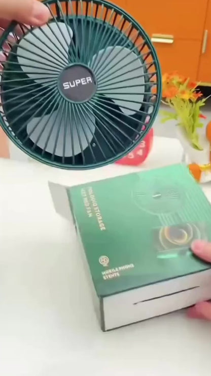 Powerful Rechargeable Table Fan