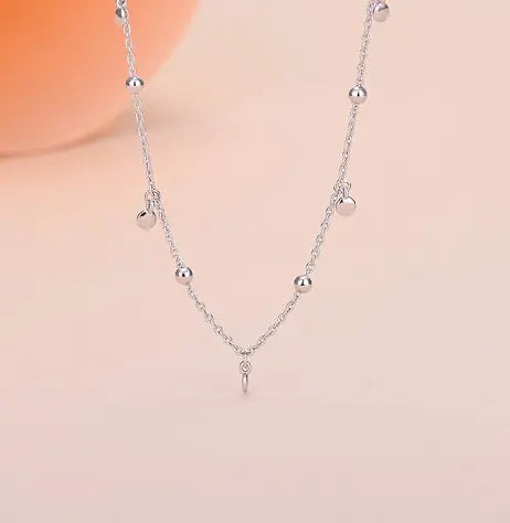 Elegant Silver Pearl Double Bracelet