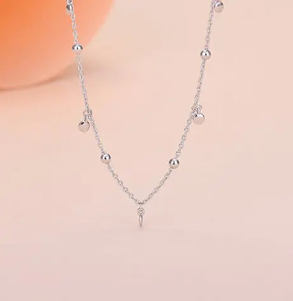 Elegant Silver Pearl Double Bracelet
